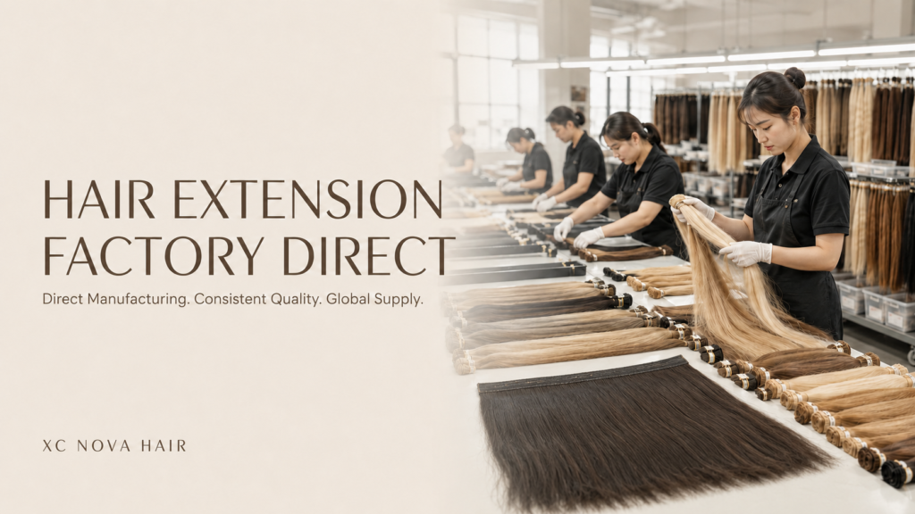 Factory-Direct Hair Extensions: Quality and Supply Stability xcnovahair blog1