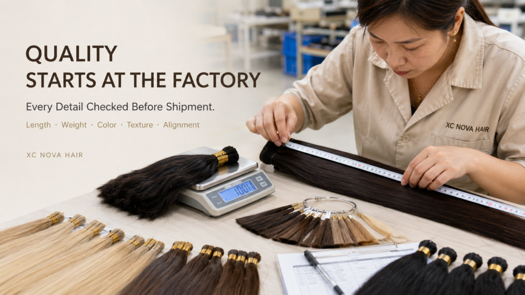 Pre-Shipment Quality Inspection for Hair Extensions xcnovahair blog3